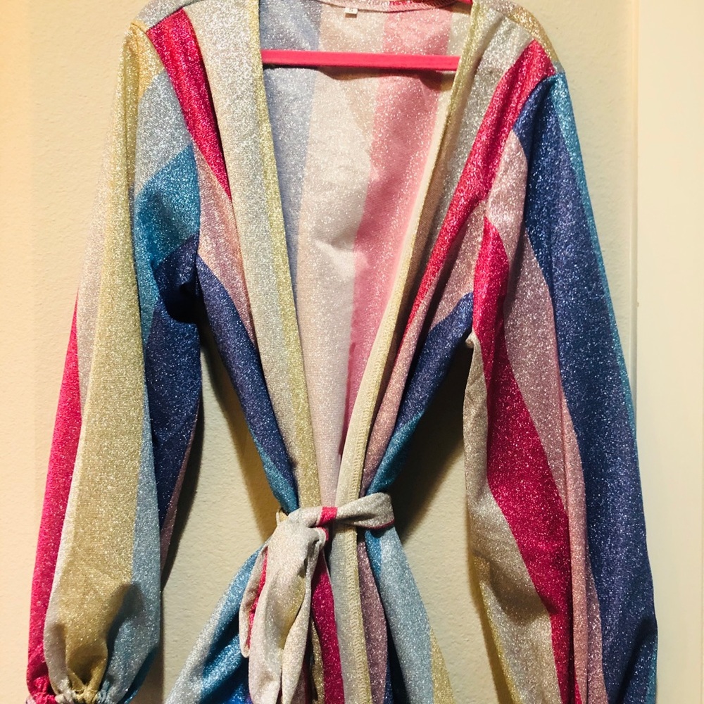 Small sparkling multi color dress never worn